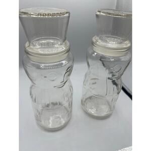 Mr. Peanut 75th Birthday- Set of 2- Planters Peanut Anniversary Glass